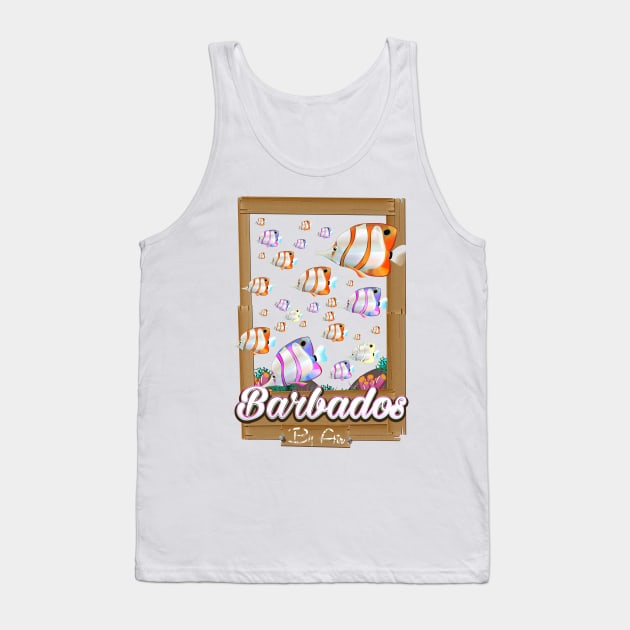 Barbados Travel Poster Tank Top by nickemporium1